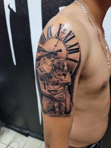 Explore lip tattoo ideas for guys, creative tattoo ideas in Hereford, available at Slow Pain Tattoo Body Art Studio