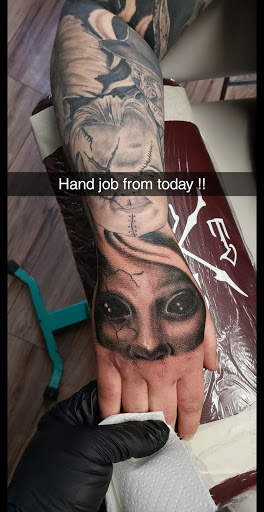 Explore patchwork ideas tattoos, creative tattoo ideas in Sheridan, available at Beard N Lady Tattoo