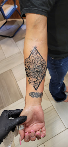 Explore fine line finger tattoo ideas, creative tattoo ideas in Molalla, available at Back40Tattoo