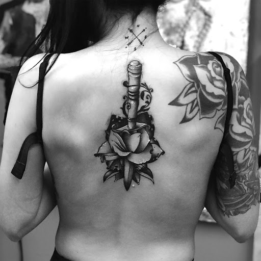 Explore initials tattoo ideas, creative tattoo ideas in Zumbrota, available at Art by Sinclair Tattoo Artist At Dry Bones Ink