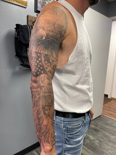 Explore rose cover up tattoo ideas, creative tattoo ideas in Des Moines, available at Skin Kitchen Tattoo