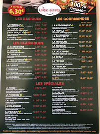 Menu du Le Kiosque a pizzas de Mellac à Mellac