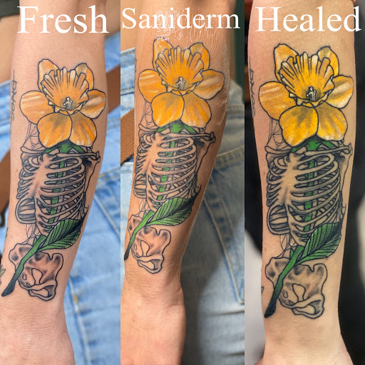 Explore camera tattoo ideas, creative tattoo ideas in Goose Creek, available at Red Kirin Tattoo