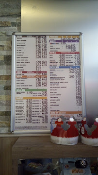 Restaurant de hamburgers Burger King à Lentate sul Seveso (le menu)