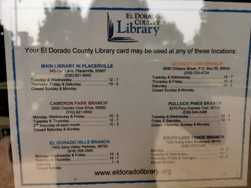 El Dorado County Library Placerville Branch image