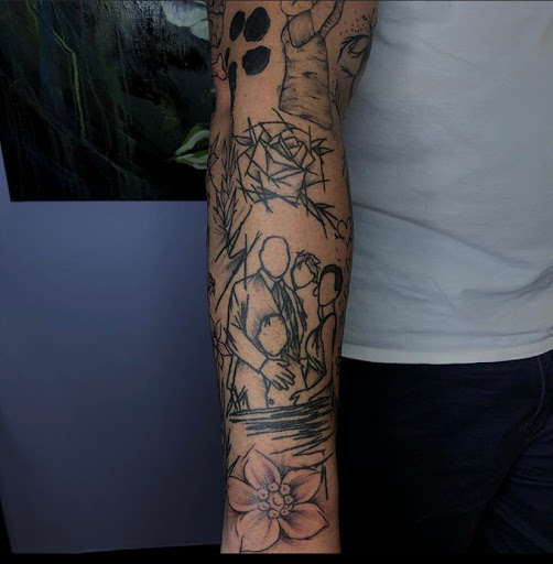 Explore anime hand tattoo ideas, creative tattoo ideas in Keyport, available at Taboo Tattoos