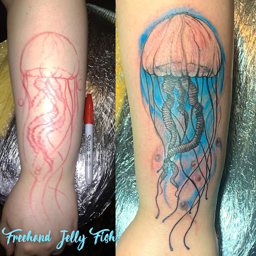 Explore knuckle tattoo cover up ideas, creative tattoo ideas in Roanoke, available at RailYard INK