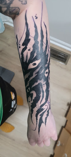 Explore trick r treat tattoo ideas, creative tattoo ideas in Indian Trail, available at Mimik Tattoo