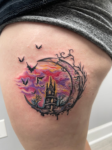 Explore tattoo ideas cartoon, creative tattoo ideas in Wake Forest, available at Revelation Ink Tattoo and Piercing