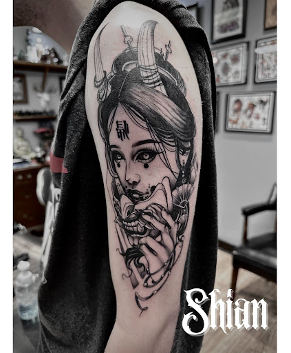 Explore chandelier tattoo ideas, creative tattoo ideas in Benton, available at Relics Tattoo Studio