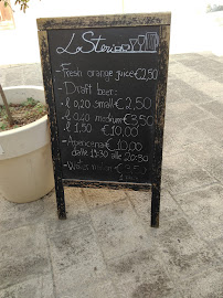 Restaurant LoSteri à Ragusa (le menu)