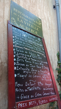 La Vieille Auberge à Gréolières menu