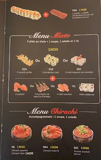 Menu / carte de Bistrot Osaka à Paris