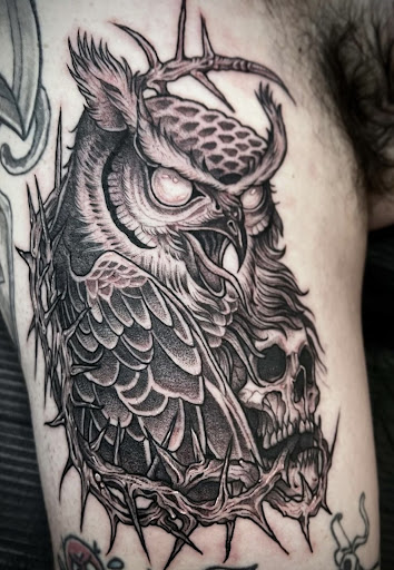 Explore outdoors tattoo ideas, creative tattoo ideas in Canyon Country, available at Artifact Tattoo & Body Piercing