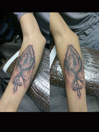 Explore teddy bear tattoo ideas, creative tattoo ideas in Greenfield, available at Tattoos In Time Studio