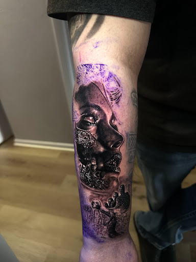 Explore cool leg tattoo ideas, creative tattoo ideas in Fond Du Lac, available at Underground Ink