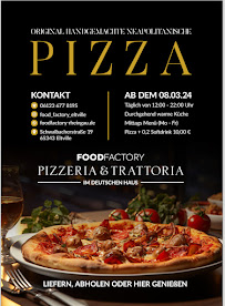 Menu du Food Factory „ Pizzeria & Trattoria“ Eltville am Rhein à Eltville