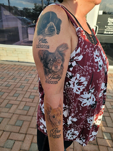 Explore joy tattoo ideas, creative tattoo ideas in Winter Haven, available at Angry Elephant Tattoos Winter Haven