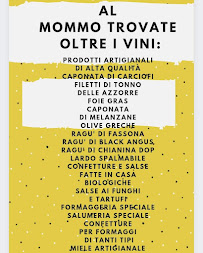 Menu / carte de Vineria Enoteca i'Mommo à Pontassieve