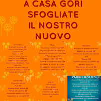 Carte du Ristorante ...A Casa Gori à Prato