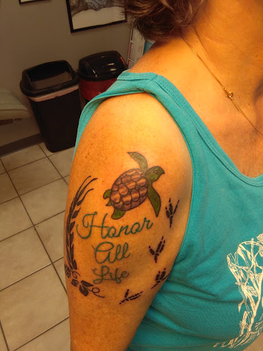 Explore tattoo basketball ideas, creative tattoo ideas in Bradenton, available at Memory Lane Tattoo Co.