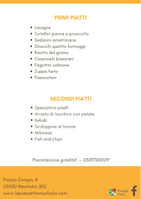 Pizzeria d'asporto La Piazzetta di Ferrari Marco à Maclodio menu