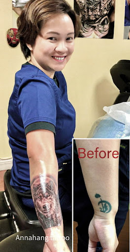 Explore men's family sleeve tattoo ideas, creative tattoo ideas in Garden Grove, available at Anna Hang Tattoo