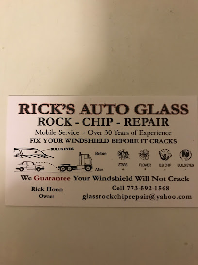 Rick's Auto Glass rock chip repair
