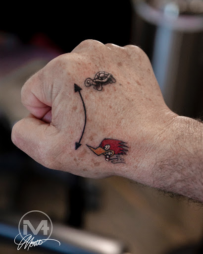 Explore night sky tattoo ideas, creative tattoo ideas in Greenwood, available at Vault 74 Tattoo, LLC