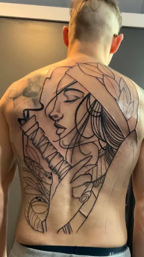Explore ladies side tattoo ideas, creative tattoo ideas in Kingsford, available at Deft Tattoo Studio