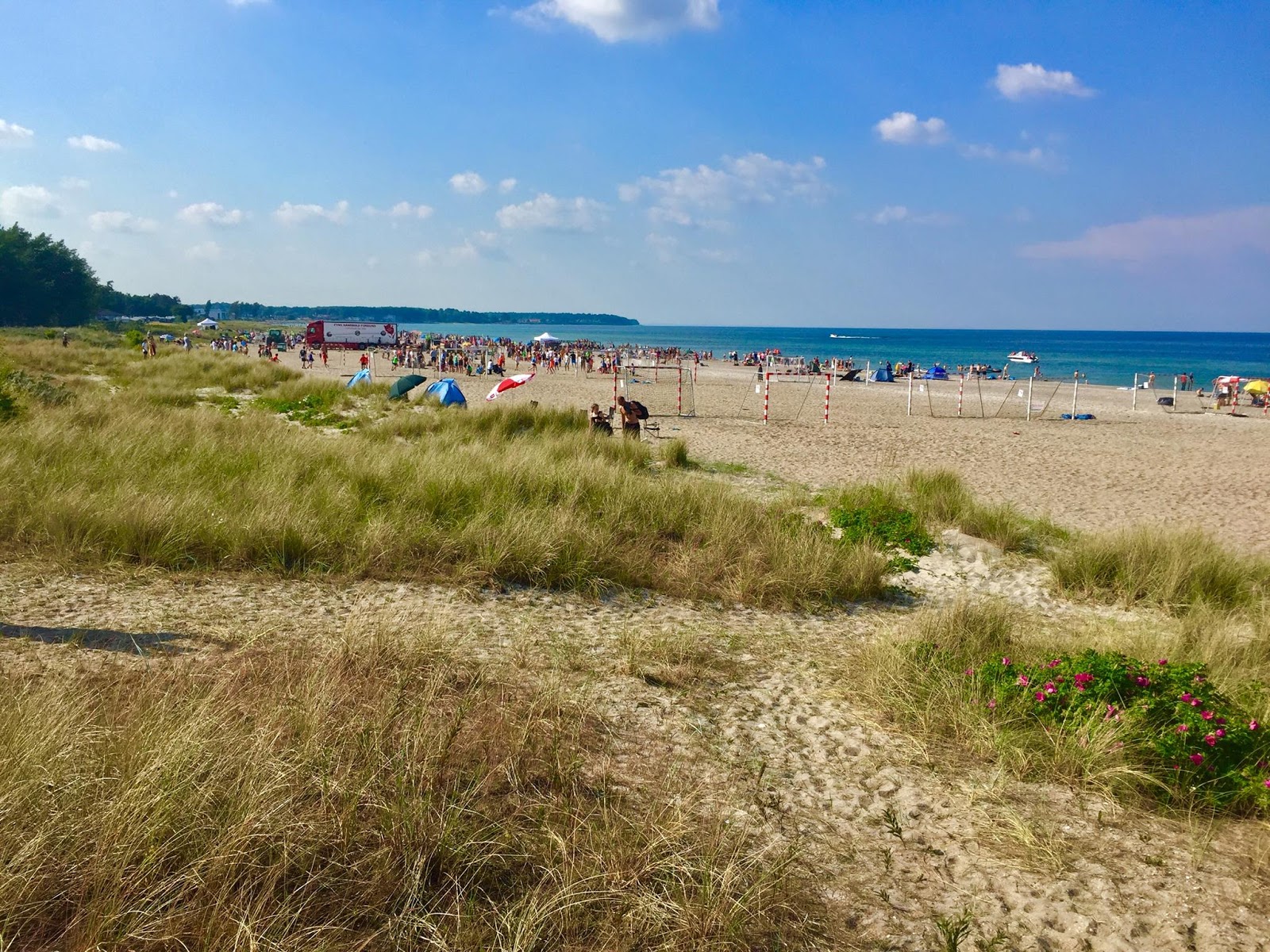 Nyborg Beach的照片 带有碧绿色纯水表面