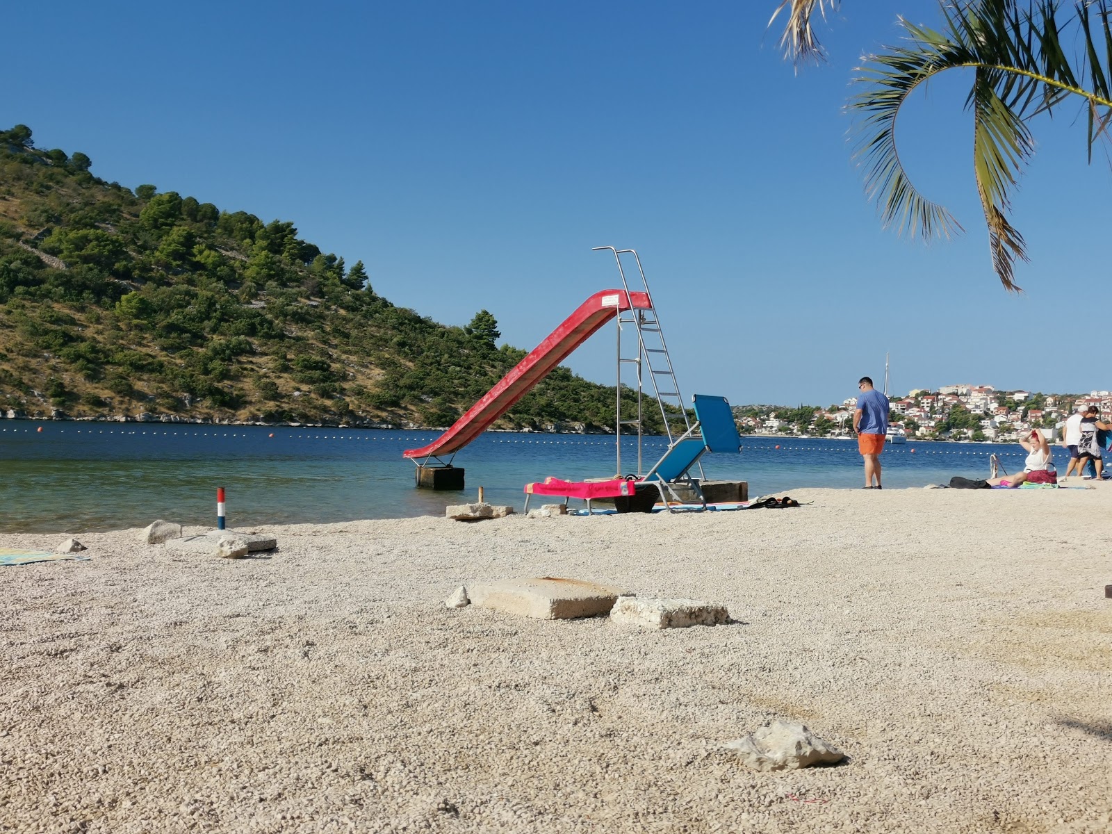 Photo of Stupin beach and the settlement