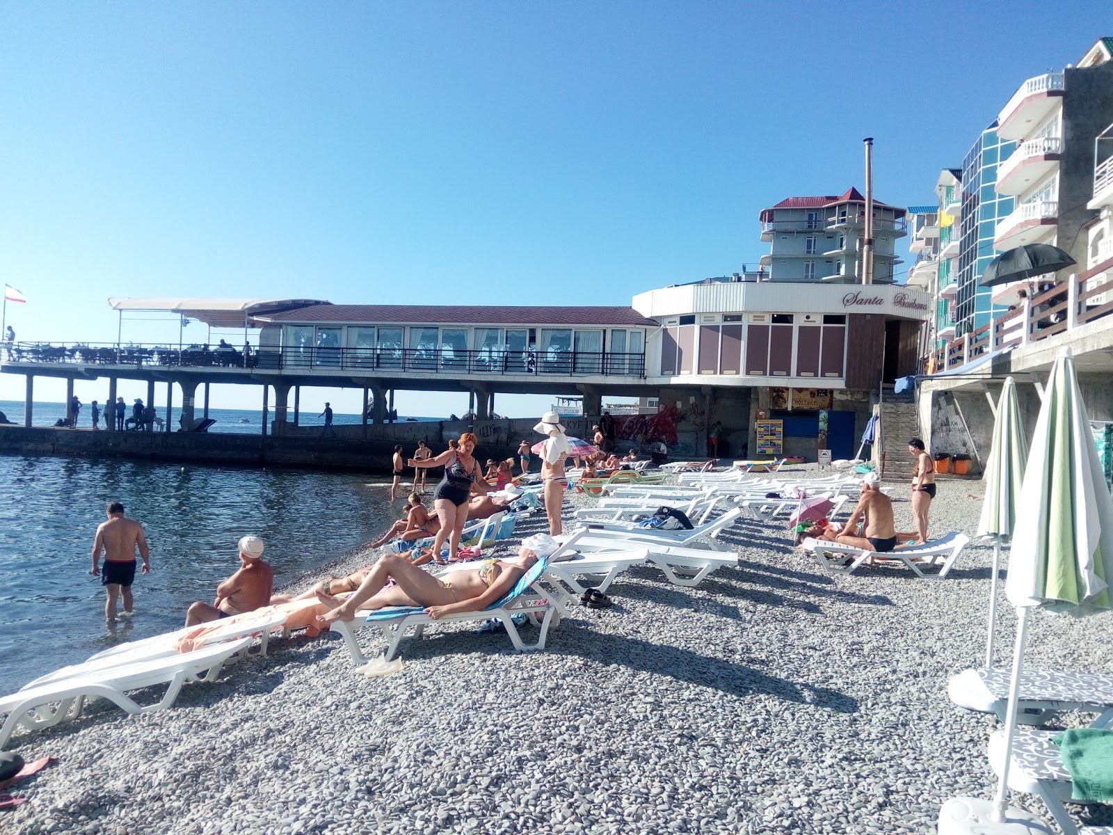 Fotografie cu Utes beach parțial zona hotelieră