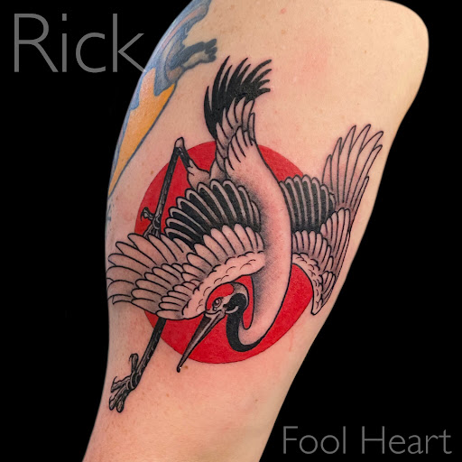 Explore hand tattoo ideas for man, creative tattoo ideas in Providence, available at Fool Heart Tattoo