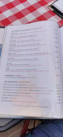 L'Escalinada à Nice menu