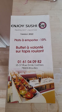 Menu / carte de Enjoy Sushi B'ar à Houilles