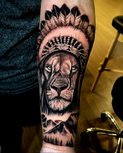 Explore holy tattoo ideas, creative tattoo ideas in Johnson City, available at Gold Cross Tattoo Co.