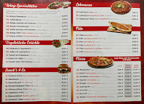 Menu du Seelbacher Pizza&Döner à Seelbach