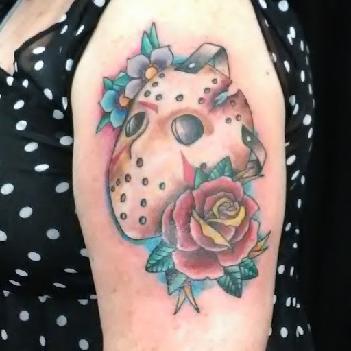 Explore aztec tattoo sleeve ideas, creative tattoo ideas in Ozark, available at Tooth & Nail Tattoo & Piercing