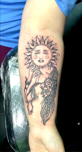 Explore dog and cat tattoo ideas, creative tattoo ideas in Meridian, available at Creative Pain Tattoo Studio