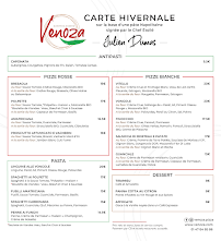 Menu / carte de Venoza - Restaurant de pizzas à La Garenne-Colombes