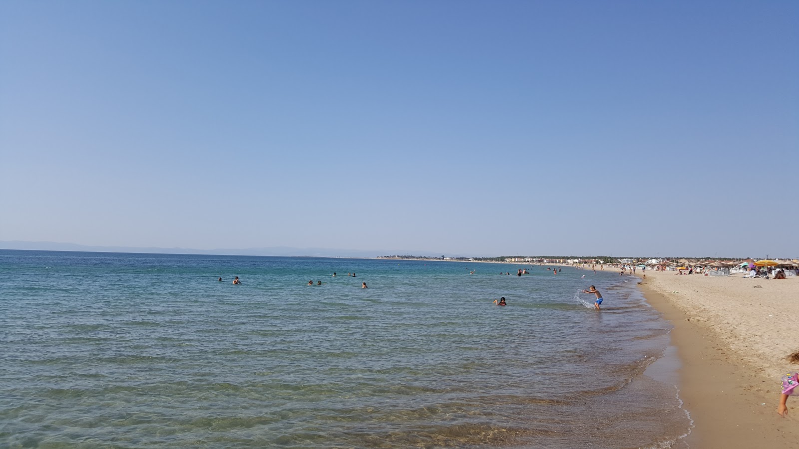 Photo of Altinkum beach and the settlement