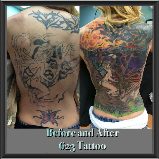 Explore female supernatural tattoo ideas, creative tattoo ideas in Watertown, available at 623 Tattoo