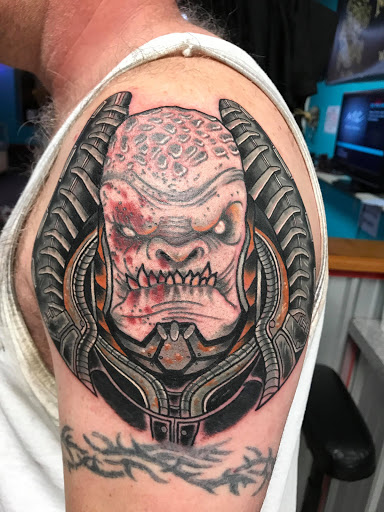 Explore ganesha tattoo ideas, creative tattoo ideas in Powell, available at Against All Odds Tattoos and Piercings