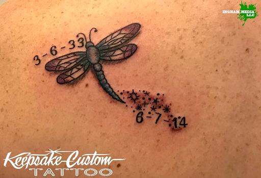 Explore virgo tattoo ideas for men, creative tattoo ideas in Salisbury, available at Keepsake Custom Tattoo & Body Piercing Laser Tattoo Removal