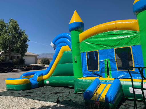 Bouncing houses and slides