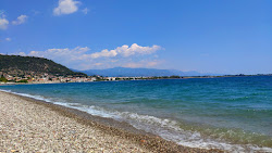 Nafpaktos psani beach'in fotoğrafı uzun koy ile birlikte