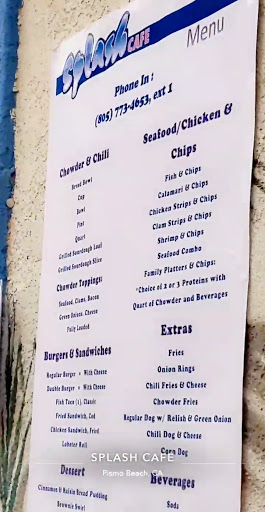 Seafood Restaurant «Splash Café Pismo Beach», reviews and photos, 197 Pomeroy Ave, Pismo Beach, CA 93449, USA