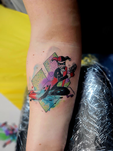 Explore mens tattoo sleeve idea, creative tattoo ideas in Benton, available at Spectrum Tattoo