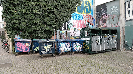 Clothes and shoes recycling bins (Red Barnet/Trasborg Denmark)